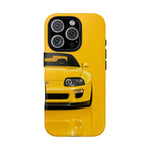 Yellow Supra Phone Case, MK4 90s JDM Legend Tough Protective Cover for Men