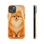 Pomeranian Tiny Fox Fluffy Art Tough Phone Case