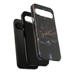 370Z City Prowl Tough Phone Case Black Sports Car at Night