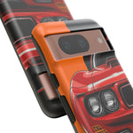 GTO The Judge Red Muscle Car Illustration Phone Case | Retro Classic Car