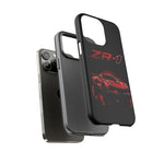 Red ZR1 C8 Phone Case for Chevy Fans, Tough Cover