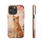 Akita Cherry Blossom Phone Case Sakura Dog Lover Gift