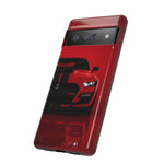 Red Mustang Art Phone Case, GT500 American Muscle Car Tough Cover