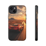 C8 Desert Highway Sunset Phone Case Tough Case for Corvette Drivers