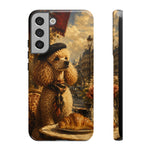 Poodle in Beret Phone Case | Vintage Paris Café Illustration