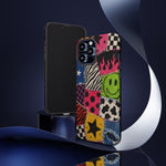 Colorful Patchwork Punk Tough Phone Case