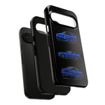 Blue 180SX JDM Sports Car Phone Case Tough Multi View