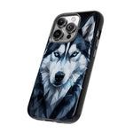 Siberian Husky Geometric Diamond Art Tough Phone Case