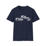 1956 F100 Classic 1950s Pickup Truck Name Badge Classic Car T-Shirt Fan Gift