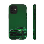 Racing Green Camaro Phone Case, Sports Muscle Car Tough Cover
