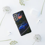 350Z Touge Blue Sports Car Road Sunset JDM phone case | Tough Cover