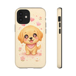 Golden Retriever Heart Eyes Kawaii Pet Dog Art Tough Phone Case