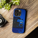 Blue Mustang Art Phone Case, GT500 American Muscle Car Tough Cover for Men