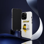Z06 Corvette Phone Case, Yellow Sketch Reveal Chrome Cover