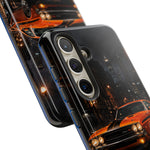 Challenger RT Phone Case, Rainy City Night Muscle Car Tough Cover