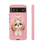 Shih Tzu Princess Kawaii Chibi Puppy Pet Dog Art Tough Phone Case