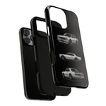 Silver Hakosuka Skyline Classic Sports Car Tough Phone Case for JDM Fans