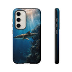 Cobia Reef Phone Case, Shaft of Light Ocean Fishing Tough Cover