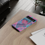 Neon Cyber Geisha phone case | Tough Case
