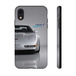 Silver C4 ZR1 Front View phone case | tough case for Vette Drivers