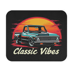 Classic Vibes Chevy C10 Mouse Pad Retro Sunset Pickup