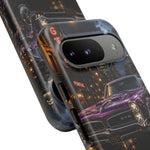 67 GTO Phone Case Purple, Rainy City Night Muscle Car Tough Cover
