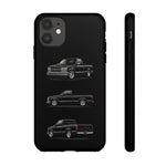 Black Silverado Classic Pickup Tough Phone Case for Chevy Truck Fans