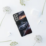 Skyline GT-R R34 White Nurburgring Speed Art Tough Phone Case