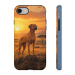 Rhodesian Ridgeback African Savanna Art Tough Phone Case