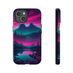 2 Rounds Canada Retina Artwork Vaporwave Phone Case – Landscape Aesthetic