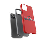 Red Classic Corvette C1 Illustration phone case | Retro Car Tough Case