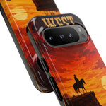 Western Sunset Cowboy Phone Case | Rugged Protective Cover