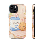 Milk Cookie Phone Case Cute Food Kawaii Tough Cover Gift Art