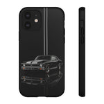 Nova SS Phone Case, Black 68 Muscle Car Silver Stripe Studio Cover