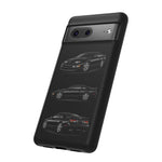 Black 300ZX Sports Car Tough Phone Case - Multi View