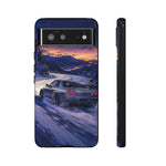 R34 GTR Skyline Snow Country Drift JDM Tough Phone Case