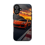 Orange C8 Z06 Flat Plane V8 Speed Art Tough Phone Case