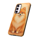 Pomeranian Tiny Fox Fluffy Art Tough Phone Case