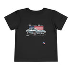 1963 Corvette Sting Ray American Flag Graphic Toddler T-Shirt Classic Car Tee