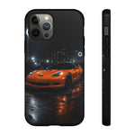 Orange C6 Neon Car Meet Tough Phone Case