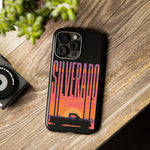 Silverado sunset truck Phone Case | Retro pickup silhouette