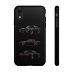 Black GNX Phone Case, Three-View Muscle Car Vector Tough Cover