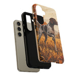 German Shorthaired Pointer Pointing Art Tough Phone Case