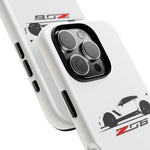 White C7 Z06 Phone Case for Chevy Vette Fans, Tough Cover