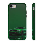 Racing Green Camaro Phone Case, Sports Muscle Car Tough Cover