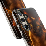 Burmese Golden Sable Portrait Art Tough Phone Case