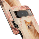 Akita Cherry Blossom Phone Case Sakura Dog Lover Gift