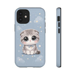 Scottish Fold Kawaii Owl Chibi Art Tough Phone Case