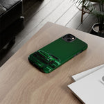 Racing Green Camaro Phone Case, Sports Muscle Car Tough Cover