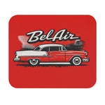 1955 Red Bel Air Classic Car Mouse Pad | Vintage Automobile Desk Mat